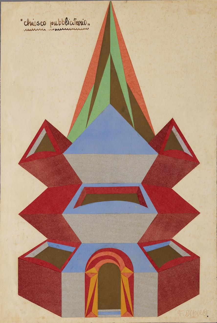 mostra-trento-e-rovereto---depero-new-depero----immagini-09_Depero,_Chiosco_pubblicitario_(Progetto_di_chiosco_pubblicitario),_1924,_Mart,_Fondo_Depero.jpg
