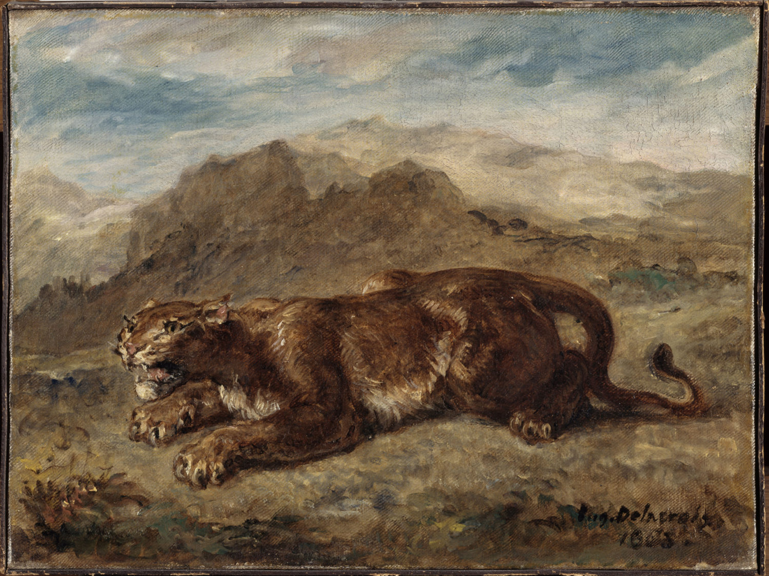 Lionne prête à s’élancer © RMN-Grand Palais (musée du Louvre) / Hervé Lewandowski