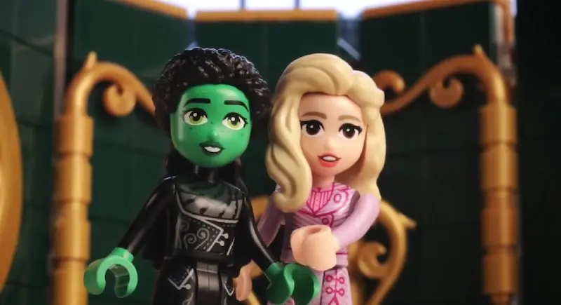 Film fantasy Wicked: Part One, una rivisitazione in mattoncini LEGO con Cynthia Erivo e Ariana