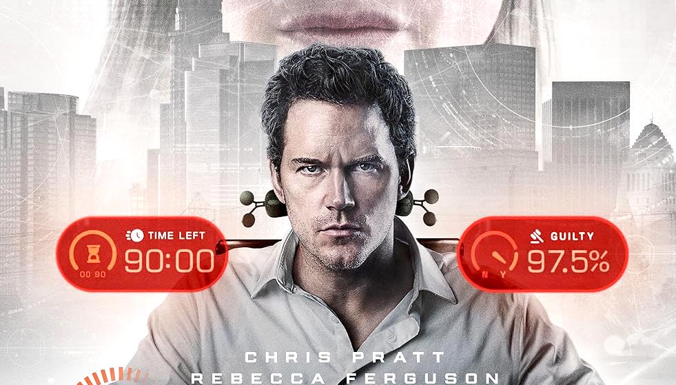 Film sci-fi Mercy: il giudice intelligenza artificiale, con Chris Pratt e Rebecca Ferguson
